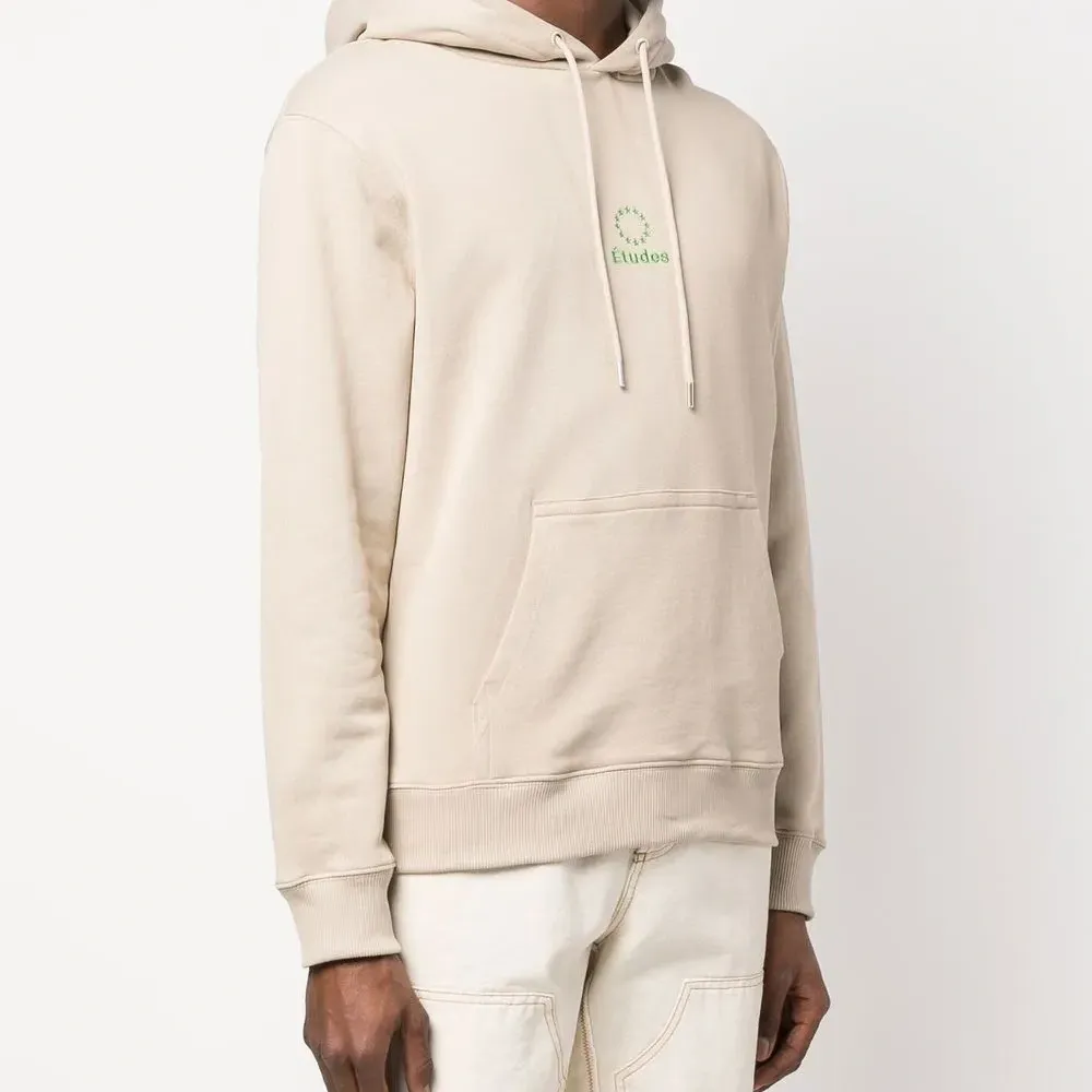 Худи из органического хлопка с вышитым логотипом