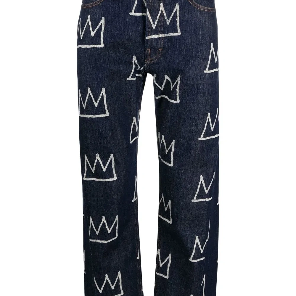 Брюки с принтом