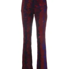 Расклешенные брюки с контрастной строчкой Расклешенные брюки с контрастной строчкой