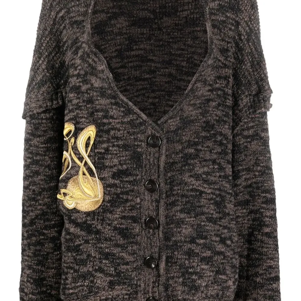 Кардиган с вышивкой