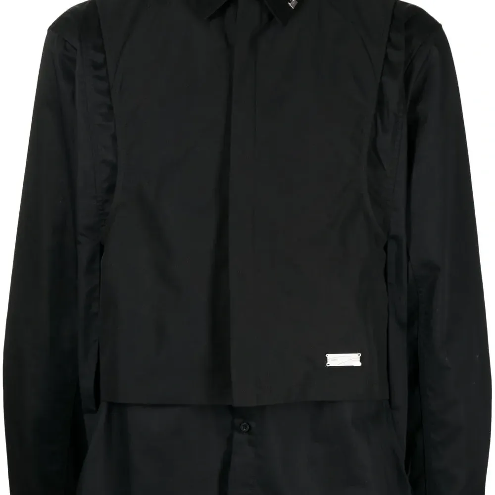 Многослойная рубашка с длинными рукавами