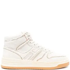 Высокие кроссовки с контрастной строчкой Высокие кроссовки с контрастной строчкой