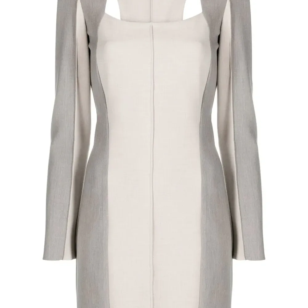 Платье мини с длинными рукавами