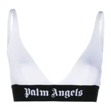 Бюстгальтер с треугольными чашками и логотипом