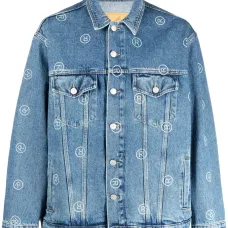 Джинсовая куртка с принтом