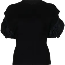 Топ с объемными рукавами