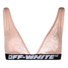 Бюстгальтер с треугольными чашками и логотипом Бюстгальтер с треугольными чашками и логотипом