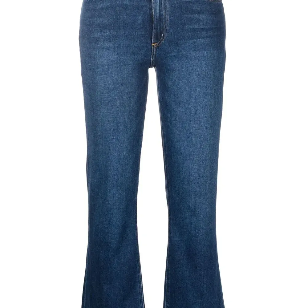 Расклешенные укороченные брюки