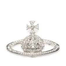 Брошь с кристаллами и декором Orb Брошь с кристаллами и декором Orb