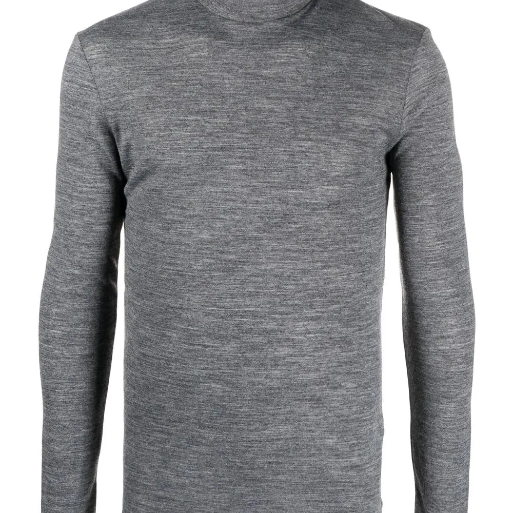 Джемпер с высоким воротником и логотипом