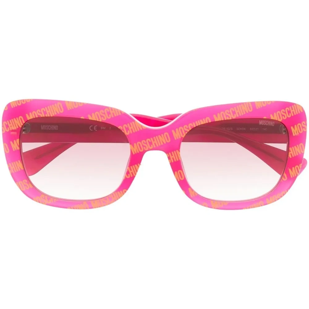 Солнцезащитные очки Logomania в оправе 'кошачий глаз'