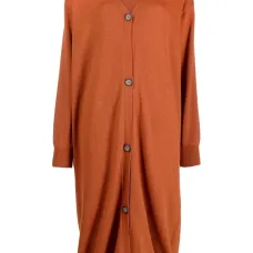 Трикотажное платье на пуговицах