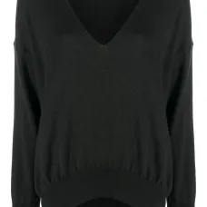 Кашемировый джемпер с V-образным вырезом