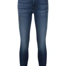 Джинсы скинни с эффектом потертости