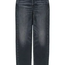 Укороченные джинсы с завышенной талией