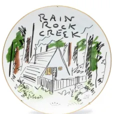 Фарфоровая тарелка Rain Rock Creek