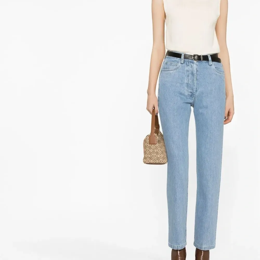 Прямые джинсы Thedan с завышенной талией