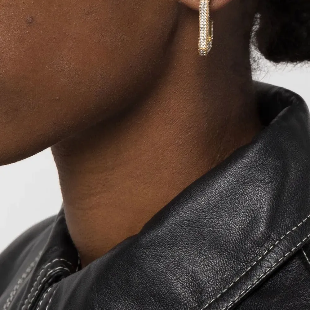 Серьги-кольца Cecilia