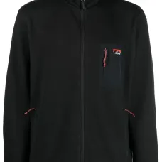 куртка на молнии с нашивкой-логотипом