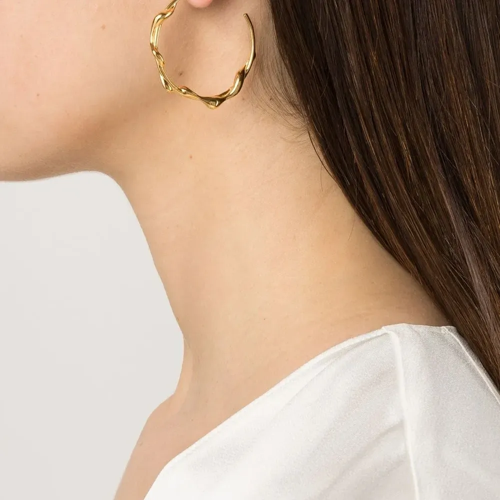 Серьга-кольцо Nuri 35