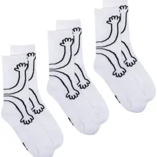 Комплект из трех пар носков с принтом Hans