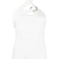 Драпированный топ с вырезом халтер Драпированный топ с вырезом халтер