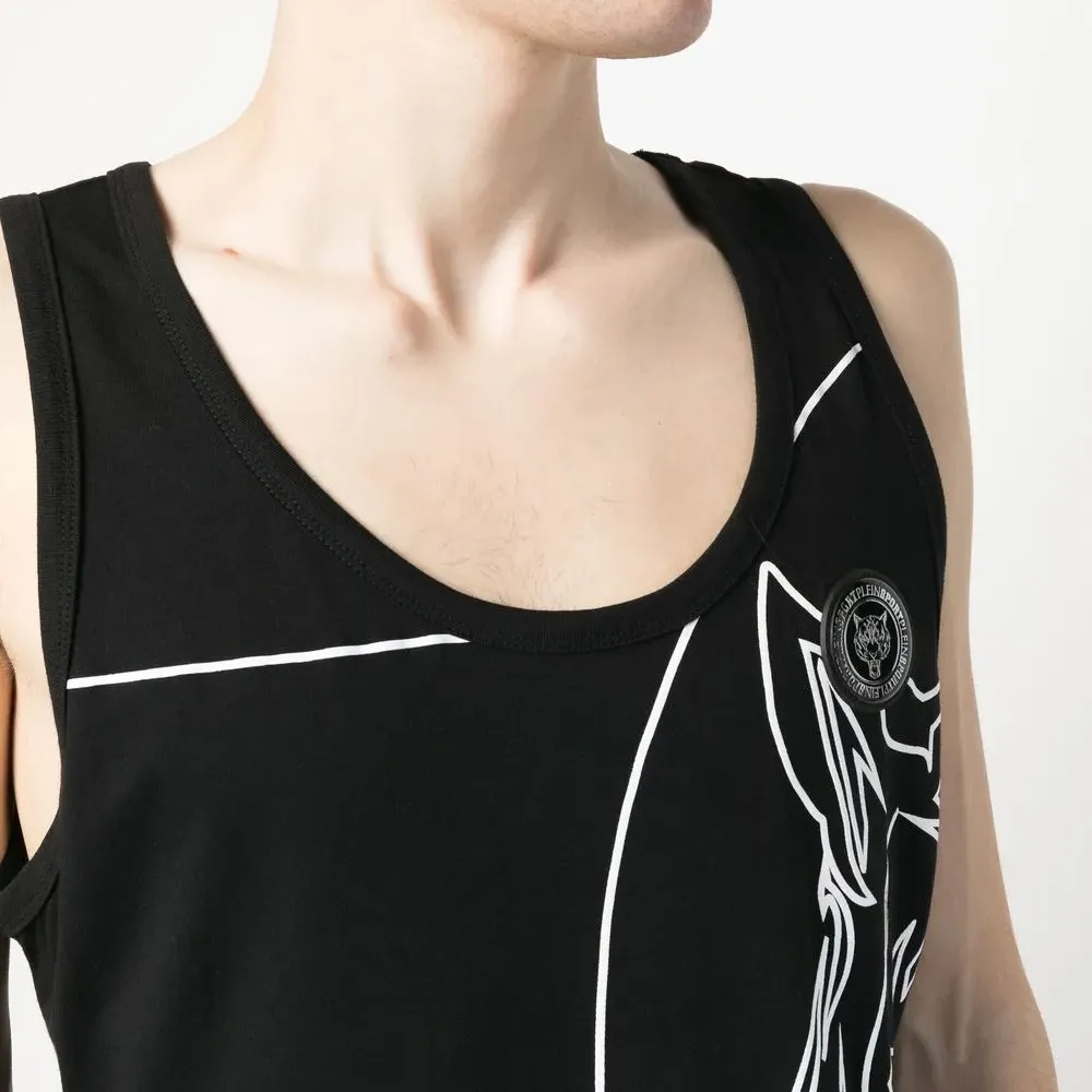 Топ с тигровым принтом