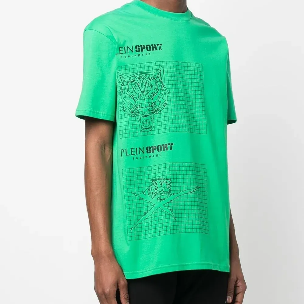 Футболка с круглым вырезом и принтом