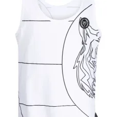 Топ с U-образным вырезом и графичным принтом