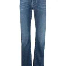 Джинсы средней посадки прямого кроя