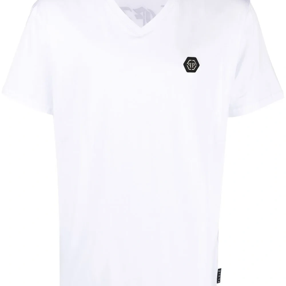 Футболка Gothic Plein с V-образным вырезом