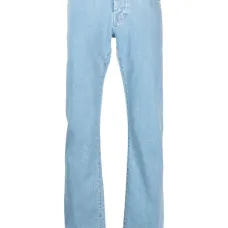 Прямые джинсы средней посадки