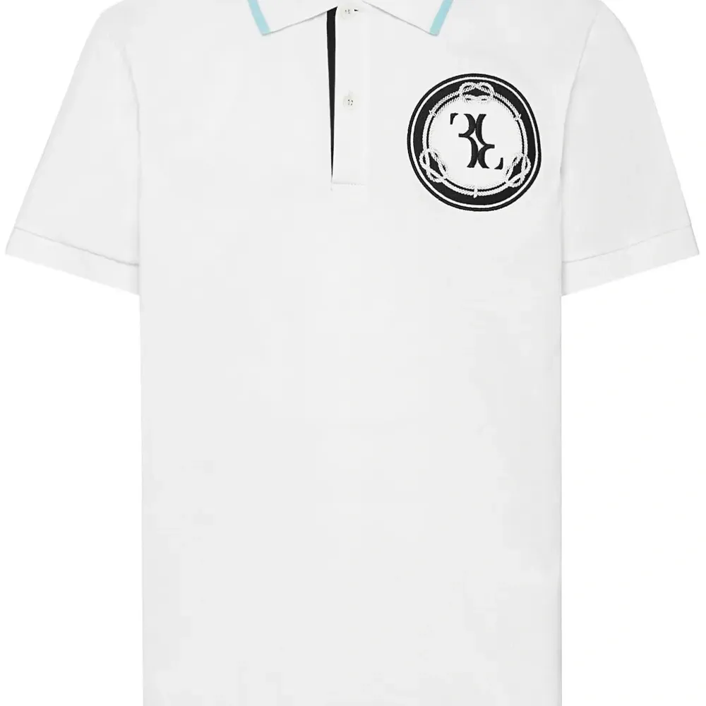 Поло с нашивкой-логотипом