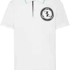Поло с нашивкой-логотипом