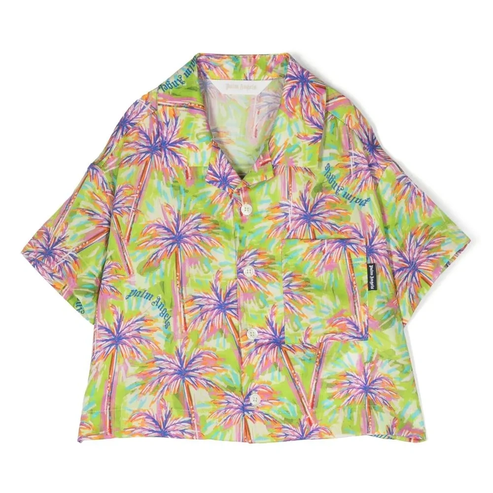 Рубашка с короткими рукавами и принтом