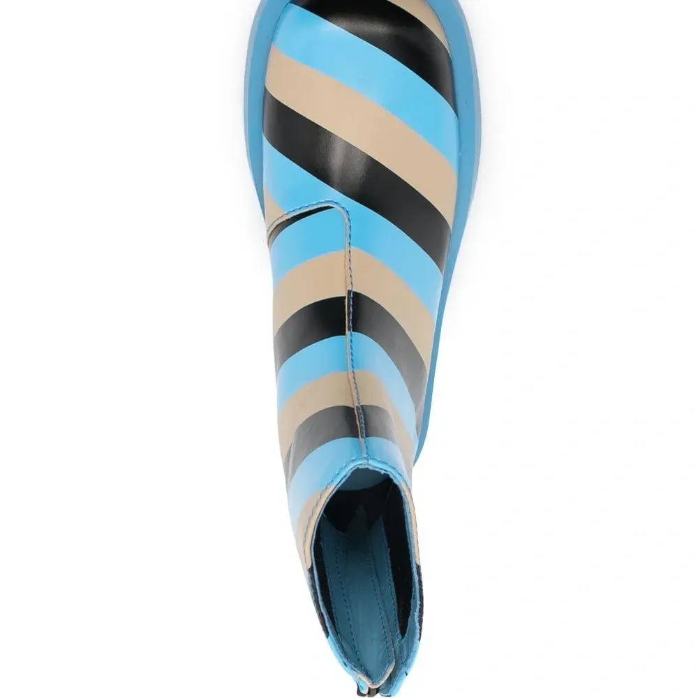 Ботинки в полоску