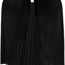 плиссированная блузка на пуговицах