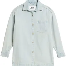 Джинсовая рубашка с логотипом Джинсовая рубашка с логотипом