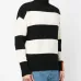 Джемпер с высоким воротником в полоску