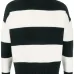 Джемпер с высоким воротником в полоску