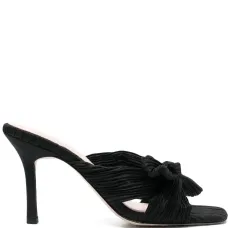 Мюли с плиссировкой