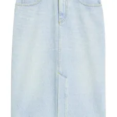 Джинсовая юбка-карандаш длины миди Джинсовая юбка-карандаш длины миди