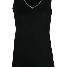 Декорированный топ с V-образным вырезом Декорированный топ с V-образным вырезом