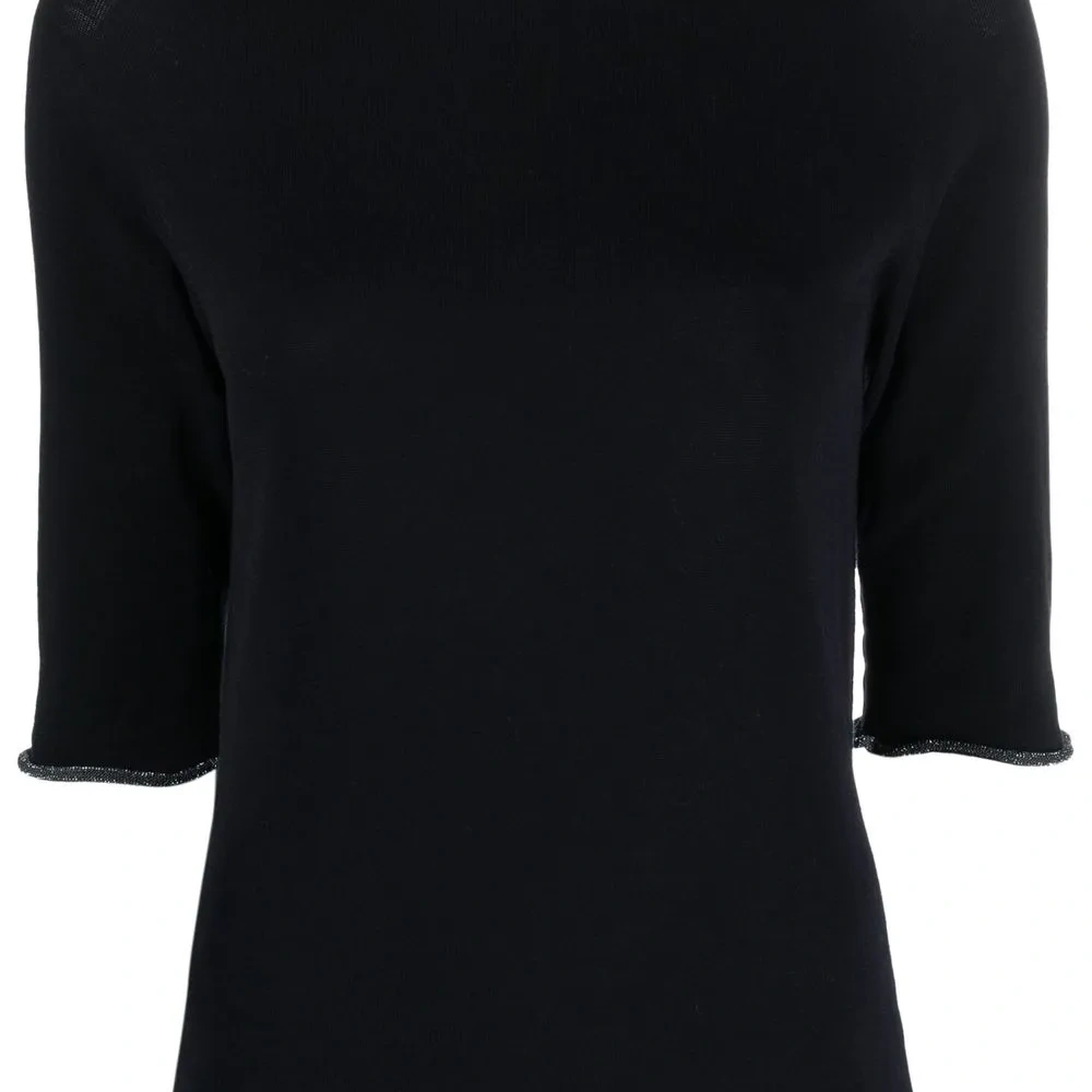 Свитер с круглым вырезом