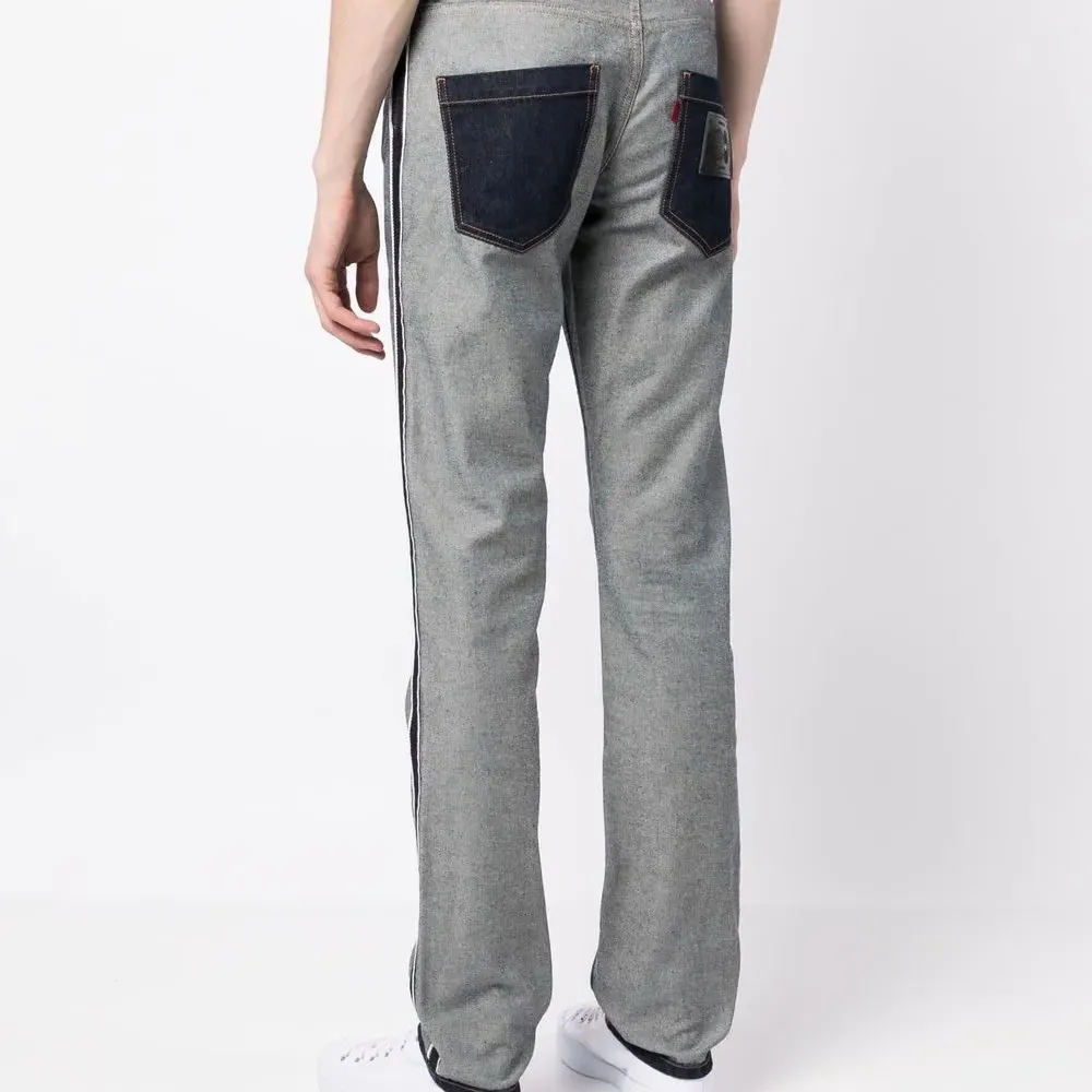 Брюки с контрастными вставками