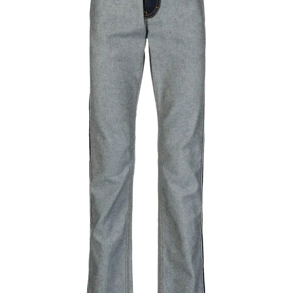 Брюки с контрастными вставками