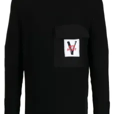 Джемпер с нашивкой-логотипом