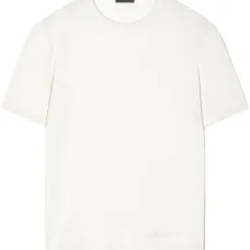 Льняная футболка с бахромой