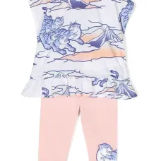 Спортивный костюм с графичным принтом