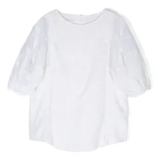 Блузка из органического хлопка с вышивкой